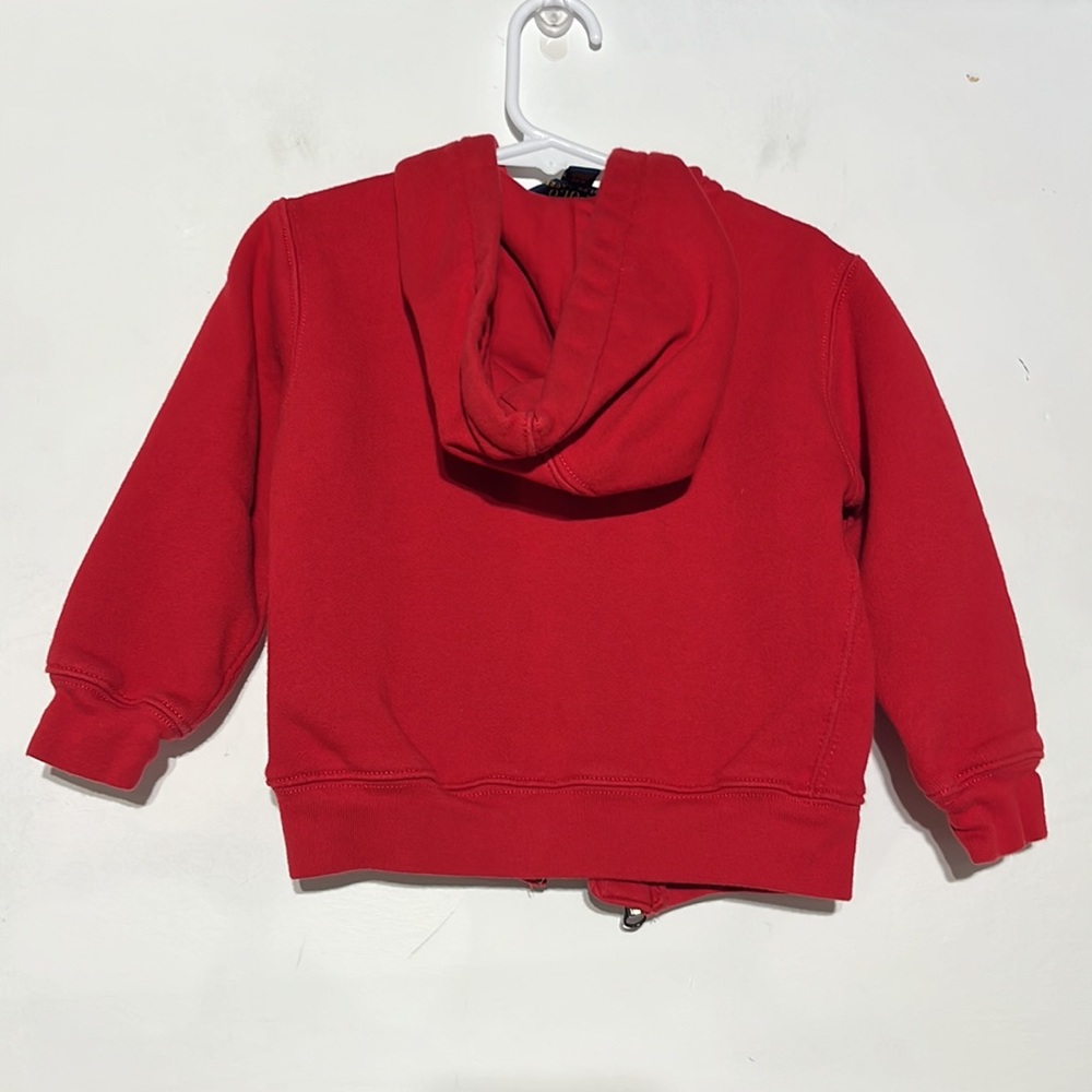 Polo Ralph Lauren Red Logo Fleece Full Zip Hoodie Size 3T - Picture 6 of 8